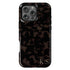 Custom Initials Dark Tortoiseshell iPhone Case - Edge